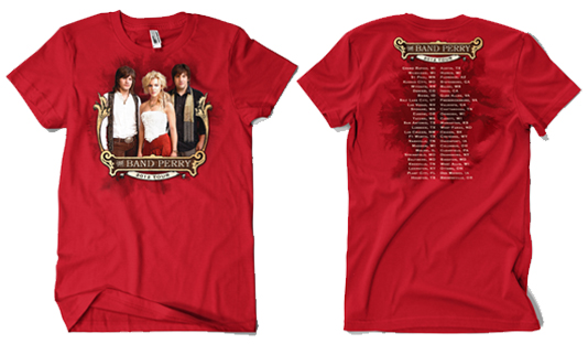 New Merchandise Design for The Band Perry